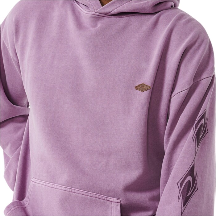 2024 Rip Curl Mens Original Surfers Hooded Sweatshirt 04DMFL - Dusty Purple